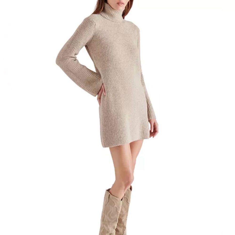 NWT Steve Madden Women’s  Abbie Turtleneck Sweater Dress
